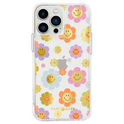 Husa Case Mate Tough Print retro flowers Apple iPhone 13 Pro Max, transparent
